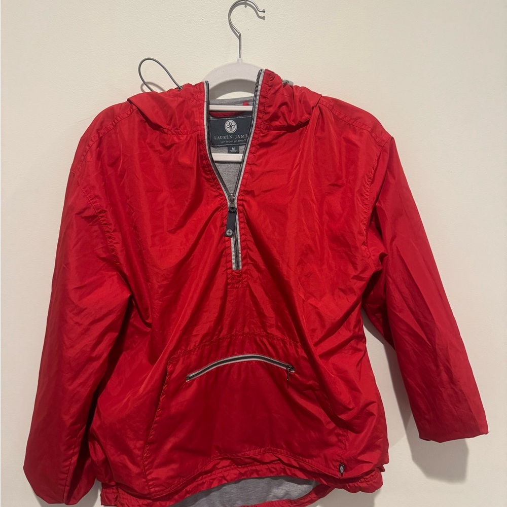 Lauren James Bright Red Raincoat